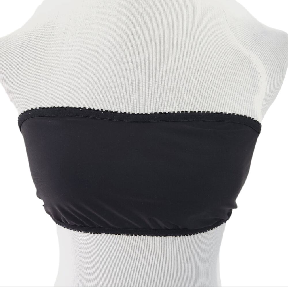 Vintage Fashion Forms Bandeau Bra Medium Wireless Black
